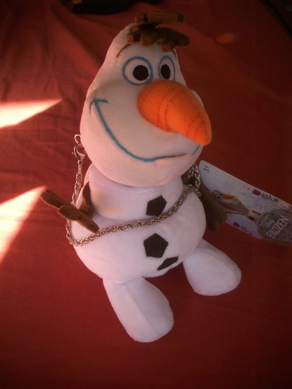 Disney Olaf Frozen  Plush Stuffed Character Purse Snowman 7" Hand Bag Clutch NWT